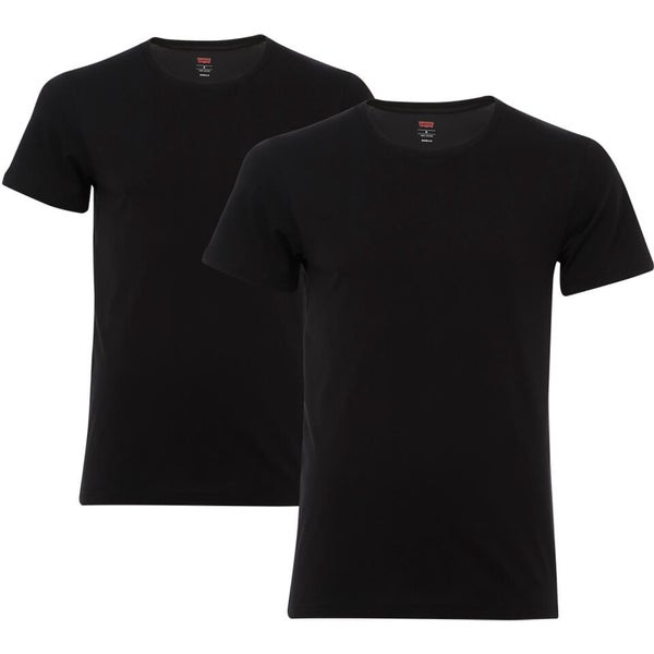 Levi's Men's 2-Pack Crew Neck T-Shirt - Black