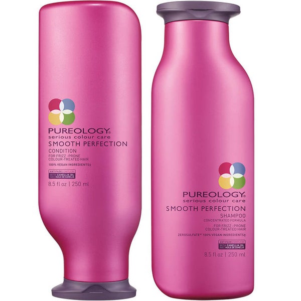 Pureology Smooth Perfection -hiustenhoitosetti ‒ shampoo ja hoitoaine (250ml)