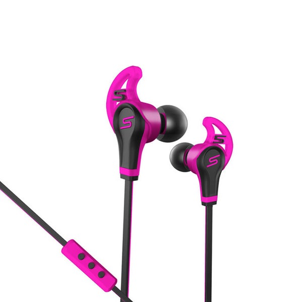 SMS Street Sport In Ear Wired Headphones with Mic & Remote - Pink