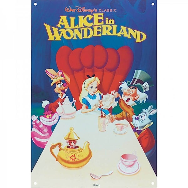 Disney Film Posters Alice Large Tin Sign