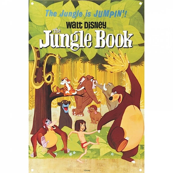 Disney Film Posters The Jungle Book Large Tin Sign