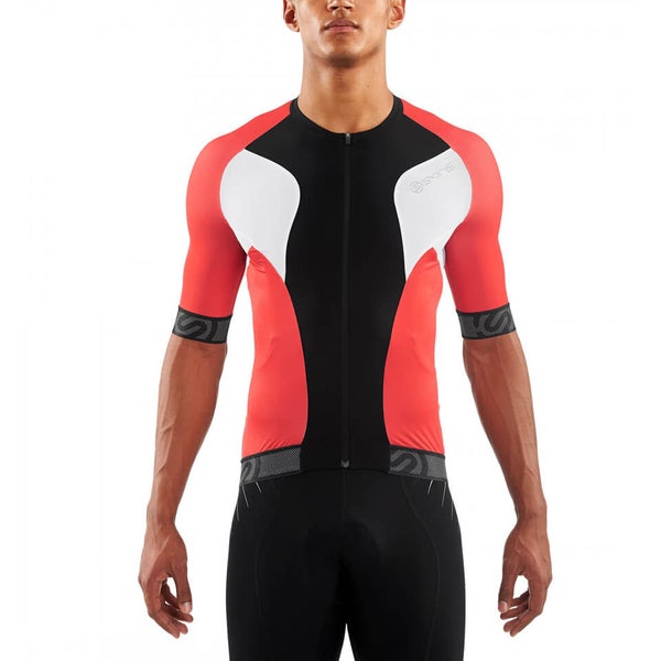 Skins Cycle Men's Tremola Due Short Sleeve Jersey - Black/White/Red