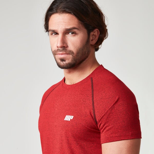 Men's Performance Raglan Sleeve T-Shirt - Red - S
