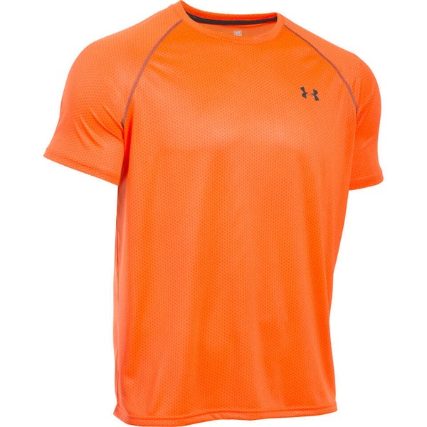 Under Armour Men's Tech Patterned Short Sleeve T-Shirt - Orange