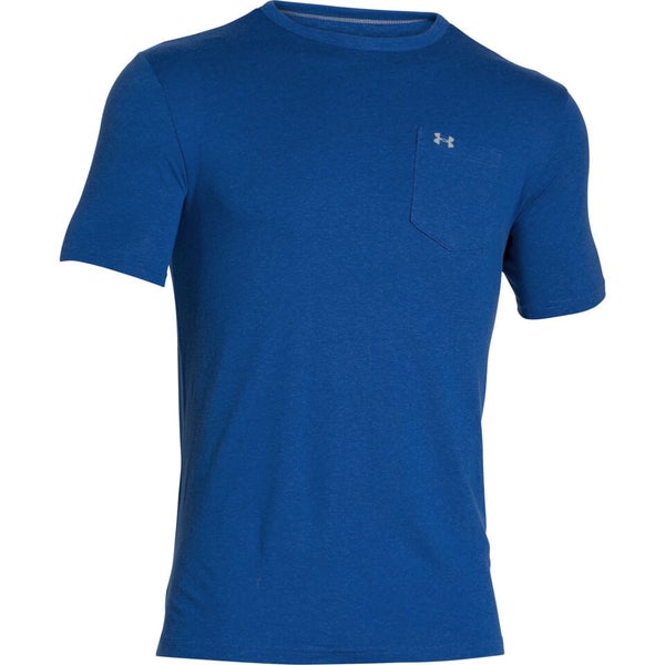 Under Armour Men's Tri-Blend Pocket T-Shirt - Blue