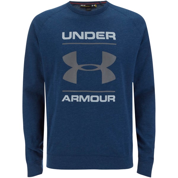 Under Armour Men's Tri-Blend Chest Graphic Crew Sweatshirt - Navy Blue