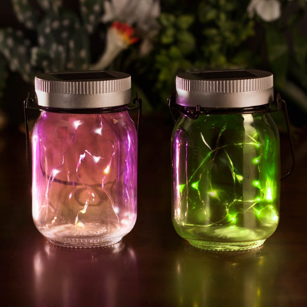 Solar Stimmungslichter - Fairy Jars (2er Pack)