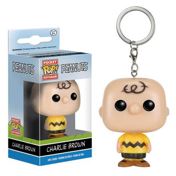 Peanuts Charlie Brown Porte-clés Pocket Pop!