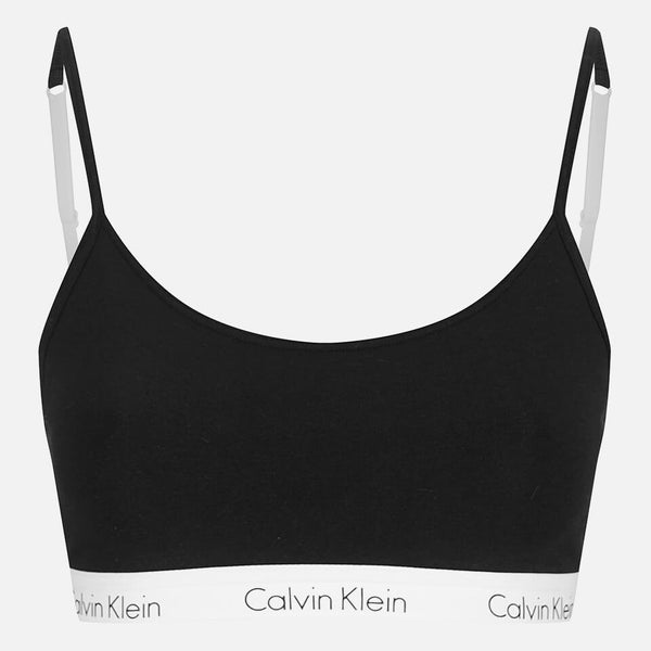 Calvin Klein Women's Ck One Logo Bralette - Black - L