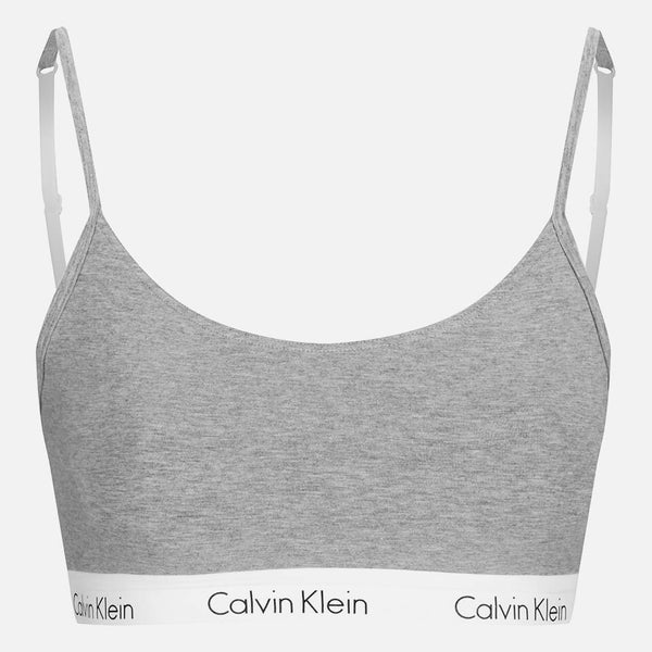 Calvin Klein Women's CK One Logo Bralette - Grey Heather