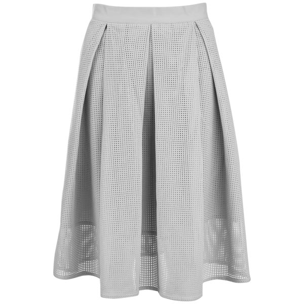 Great Plains Women's Square Route PU Skirt - Grey