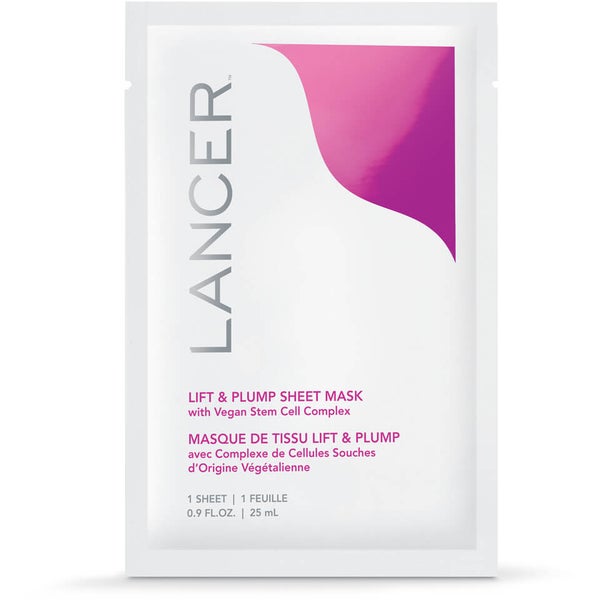 Lancer Skincare Lift & Plump Sheet Mask -kangasnaamio