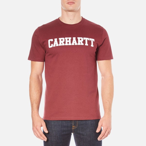 Carhartt Men's Short Sleeve College T-Shirt - Chianti/White