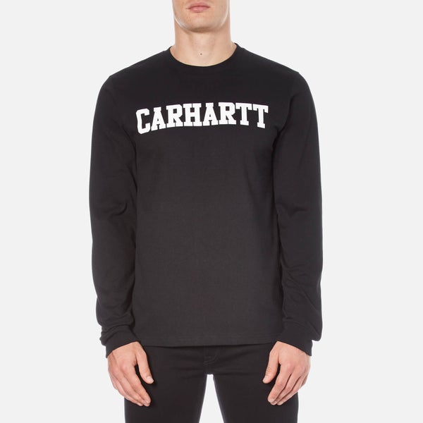 Carhartt Men's Long Sleeve College T-Shirt - Black/White