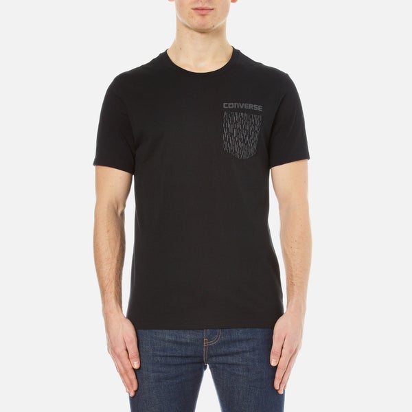 Converse Men's All Star Shield Reflective Rain Pocket T-Shirt - Black