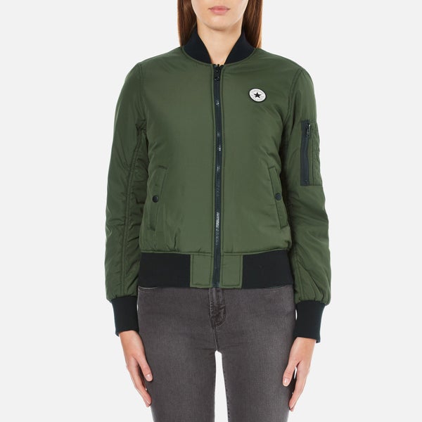Converse Women's All Star Core Reversible MA-1 Bomber Jacket - Herbal
