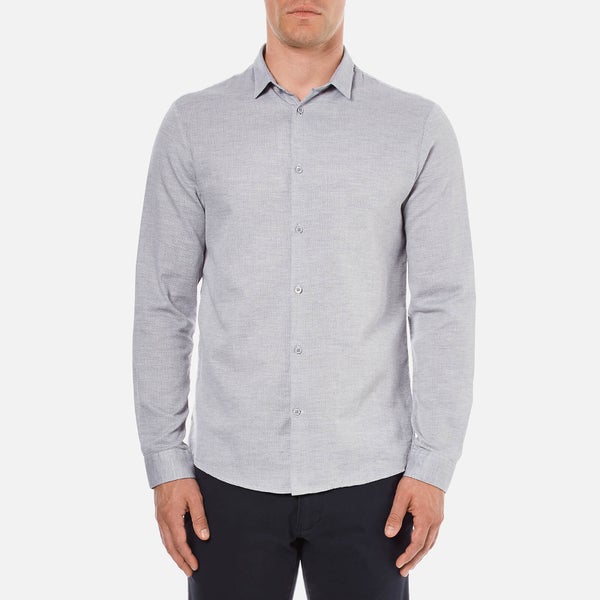 Selected Homme Men's Donekobe Long Sleeve Shirt - Glacier Gray