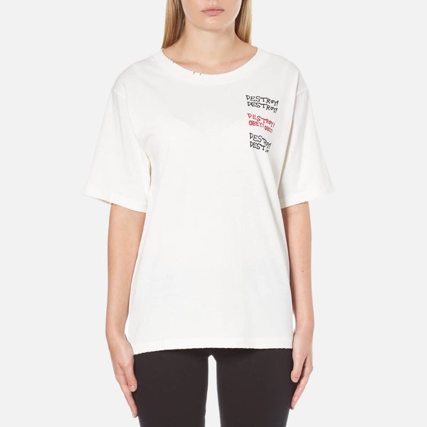 OBEY Clothing Women's Destroy T-Shirt - Dusty Off White