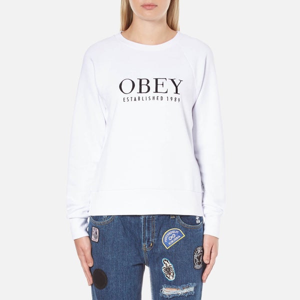 OBEY Clothing Women's Obey Vanity Sweatshirt - White