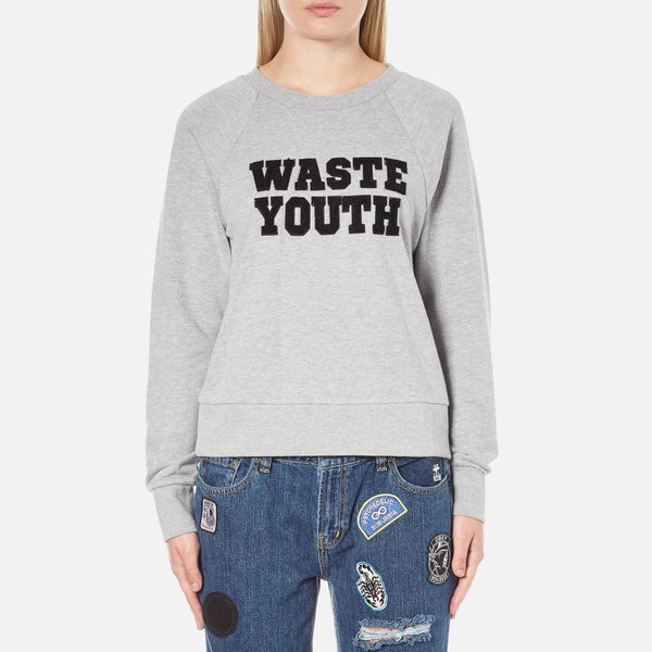 OBEY Clothing Women's Waste Youth Sweatshirt - Heather Grey
