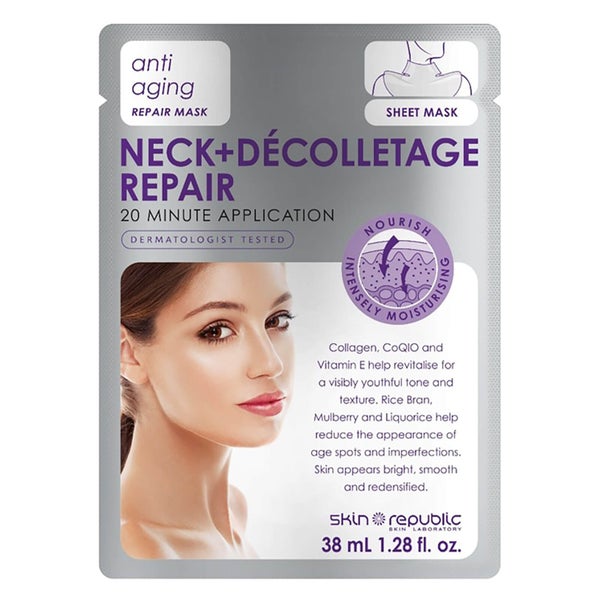 Восстанавливающая маска для кожи шеи и зоны декольте Skin Republic Neck and Décolletage Repair Mask (38 мл)