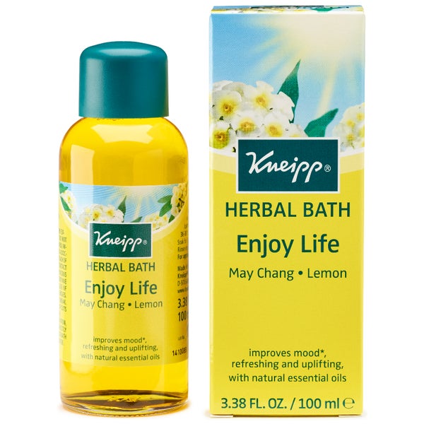 Aceite natural de baño Enjoy Life de limón y may chang de Kneipp (100 ml)