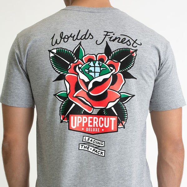 T-shirt World's Finest de Homem - Cinzenta da Uppercut Deluxe