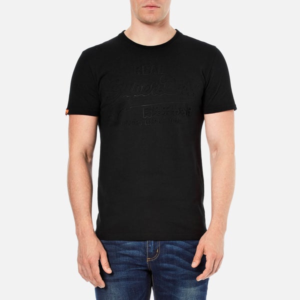 Superdry Men's Vintage Logo Emboss T-Shirt - Black