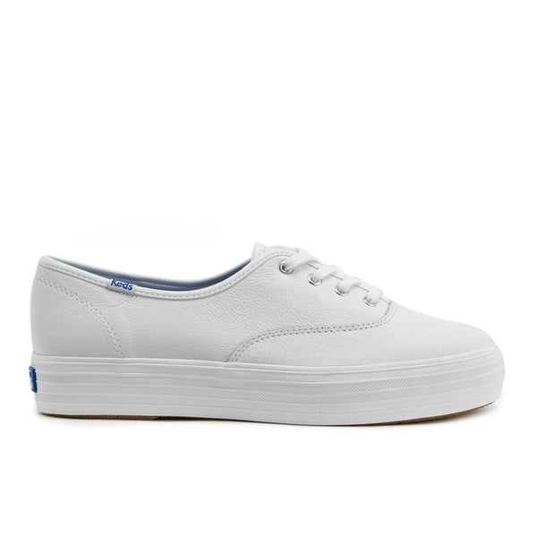 Keds Women's Triple Leather Trainers - White