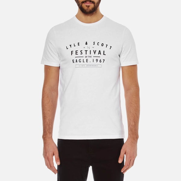 Lyle & Scott Vintage Men's Festival Graphic T-Shirt - White