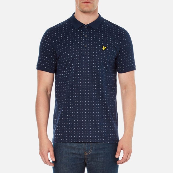Lyle & Scott Vintage Men's Square Dot Polo Shirt - Navy