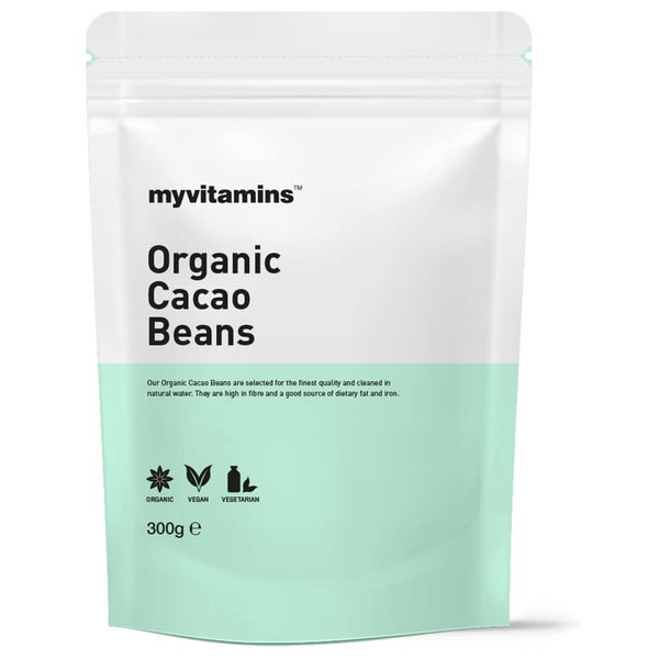 Organic Cacao Beans (300g) (Myvitamins)