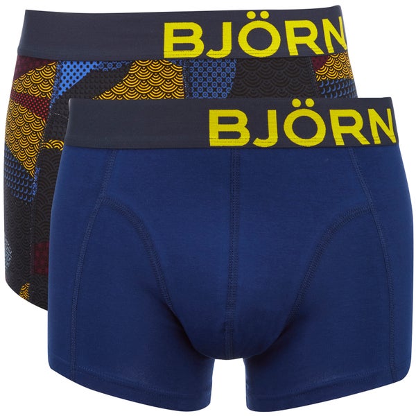 Bjorn Borg Men's Twin Pack Camo Boxer Shorts - Total Eclipse
