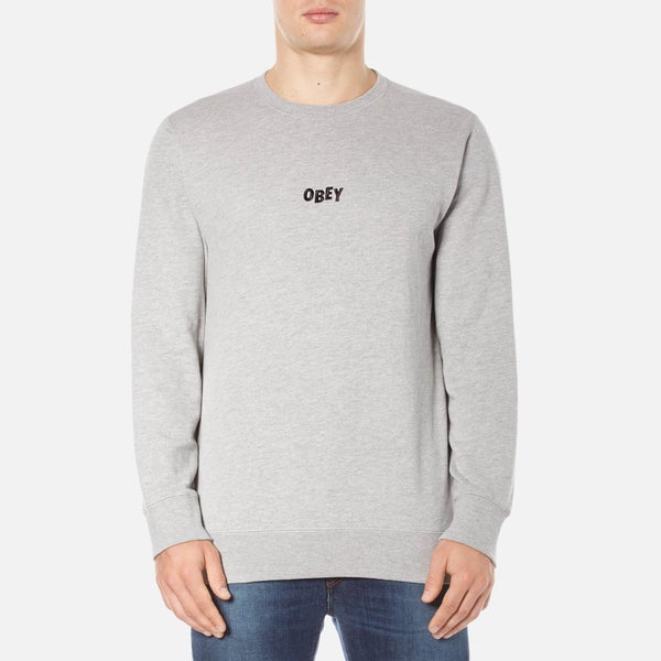 OBEY Clothing Men's Jumble Bars Sweatshirt - Heather Grey