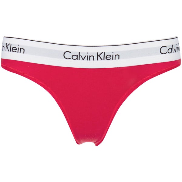 Calvin Klein Women's Modern Cotton Thong - Evocative Red