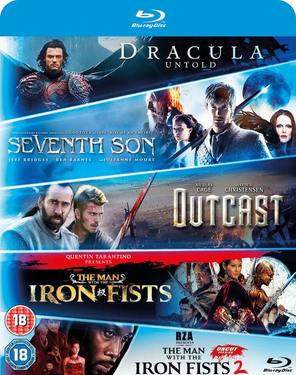 Blu-ray Starter Pack – mit Dracula Untold, Seventh Son, Outcast, The Man With The Iron Fists 1 & 2