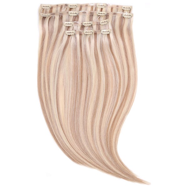 Beauty Works Jen Atkin Invisi-Clip-In Hair Extensions 45,7 cm -hiuslisäke, Champaigne Blonde 613/18