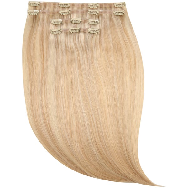 Beauty Works Jen Atkin Invisi-Clip-In Hair Extensions 45,7 cm -hiuslisäke, LA Blonde 613/24