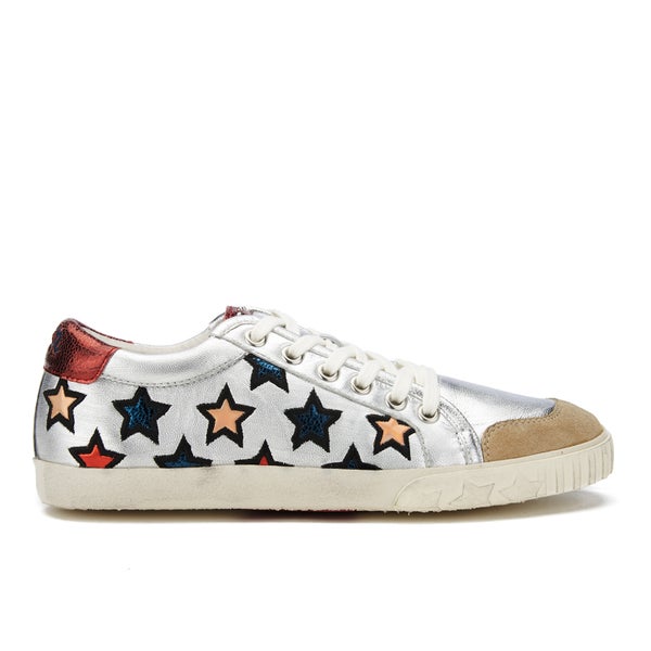 Ash Women's Majestic Star Print Low Top Trainers - Seta/Silver/Red