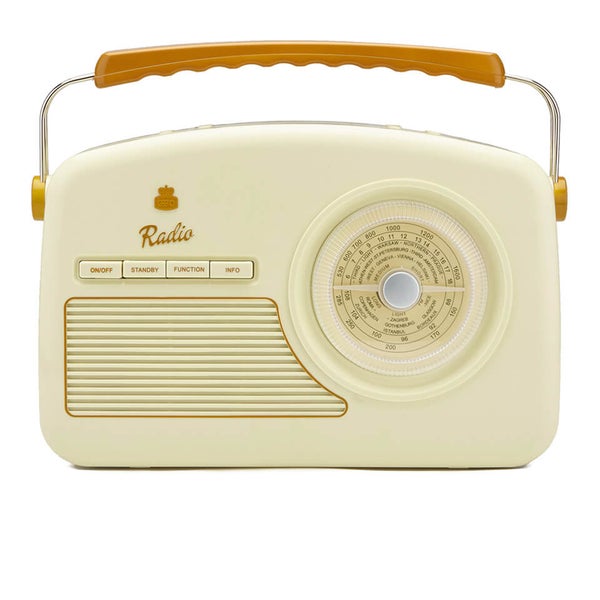 GPO Rydell Nostalgic DAB Radio - Cream/Brown