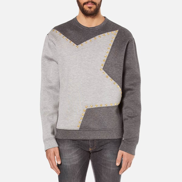 Versace Collection Men's Star Logo Sweatshirt - Grey
