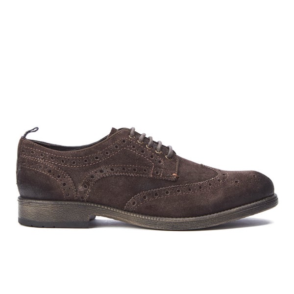 Wrangler Men's Castle Suede Brogues - Dark Brown