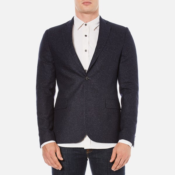 J.Lindeberg Men's Hopper Silk Tweed Jacket - Blue
