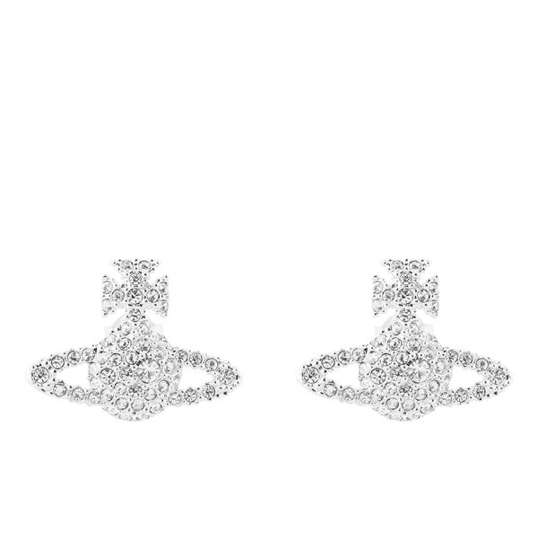 Vivienne Westwood Jewellery Women's Grace Bas Relief Stud Earrings - Crystal