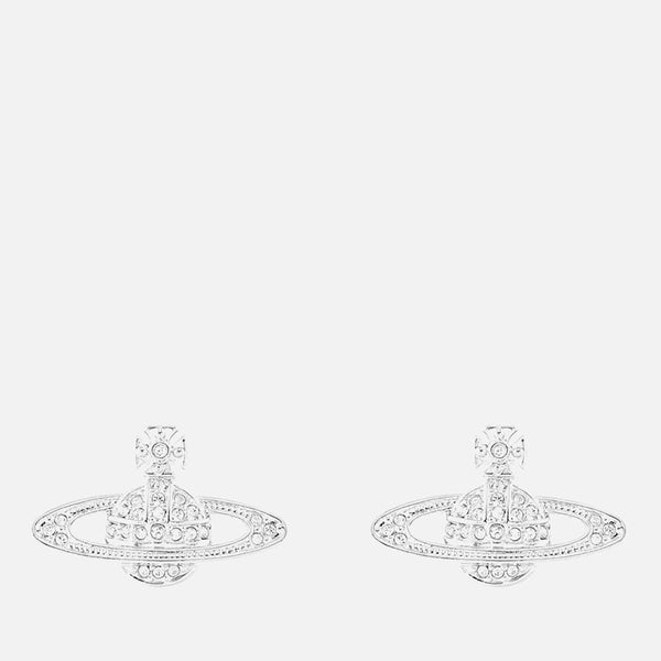 Vivienne Westwood Jewellery Women's Mini Bas Relief Pierced Earrings - Silver