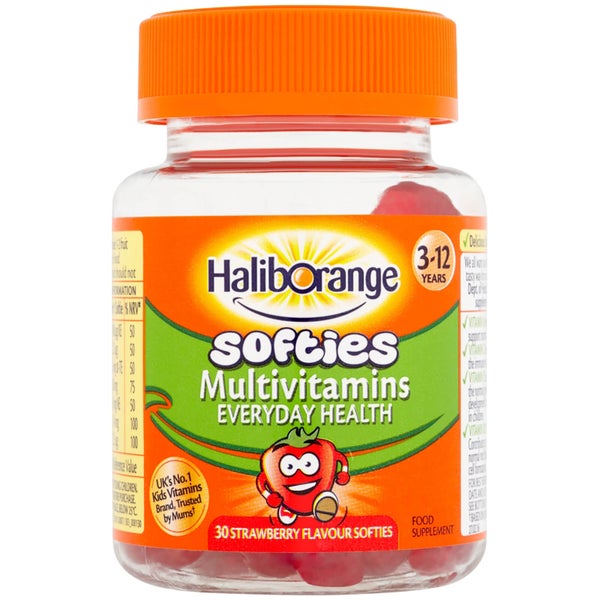 Haliborange Kids Multivitamin Softies - 30 Strawberry Fruit Shapes