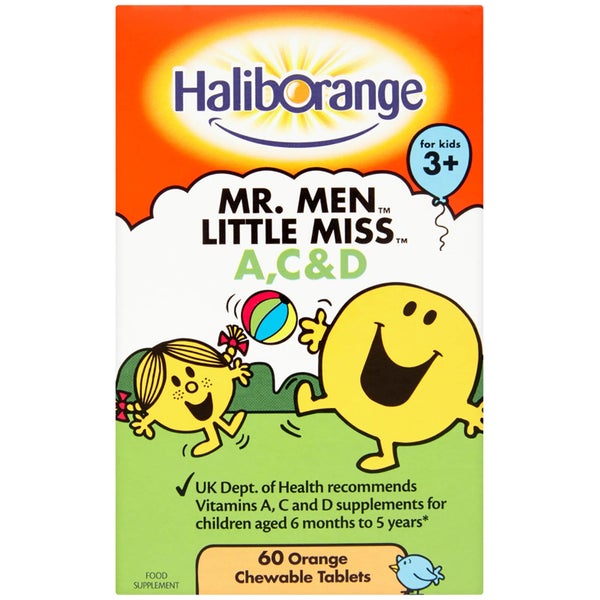 Haliborange Mr Men A, C & D Softies - 60 Tablets