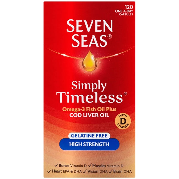 Seven Seas Cod Liver Oil High Strength Capsules - 120 Capsules