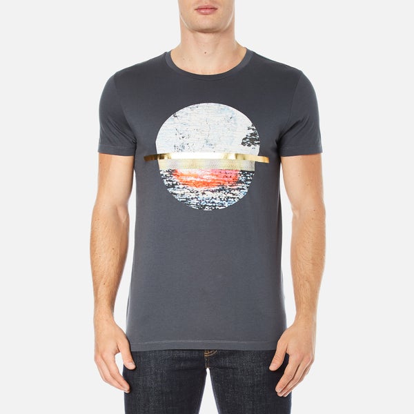 BOSS Orange Men's Taye 3 Printed T-Shirt - Navy