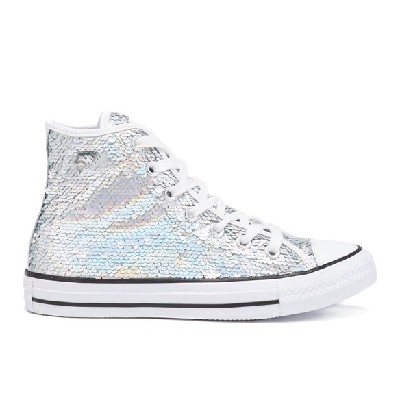 Converse Women's Chuck Taylor All Star Holiday Party Hi-Top Trainers - Silver/White/Black